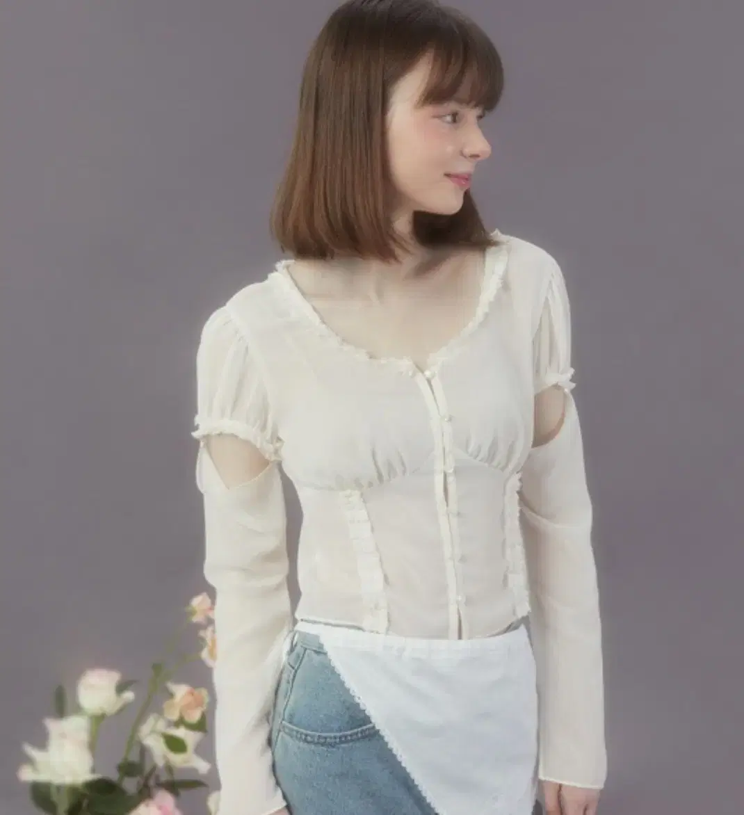 마가린핑거스 TWO-WAY CHIFFON BLOUSE